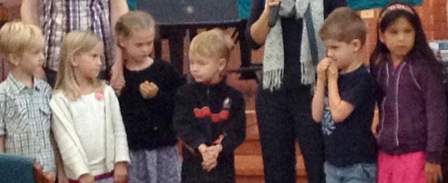 Six-year-olds receive Bibles at Hope Mennonite | Canadian Mennonite ...