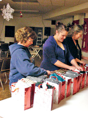 Gift bags go to women in need