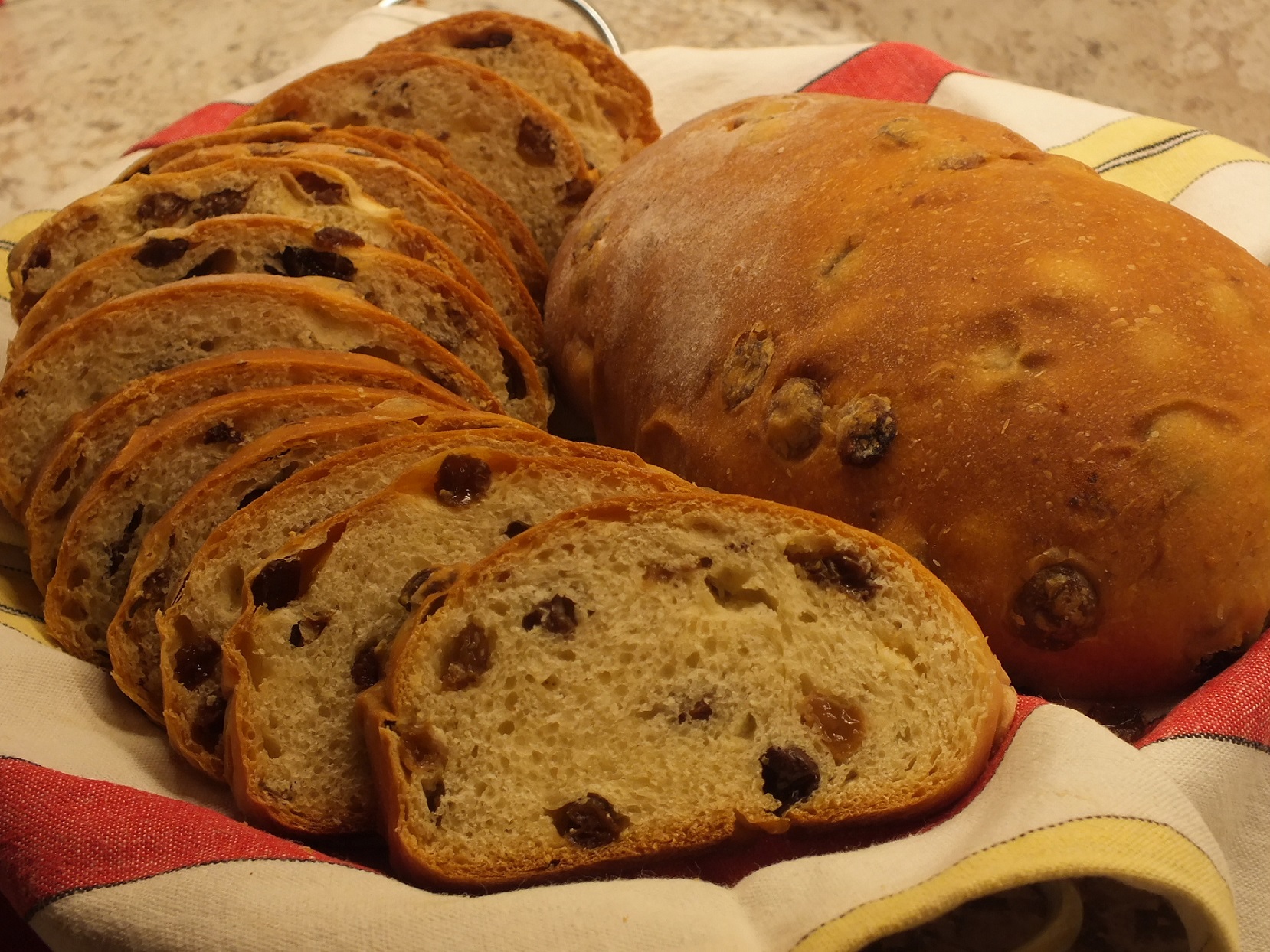 Frieda’s raisin bread