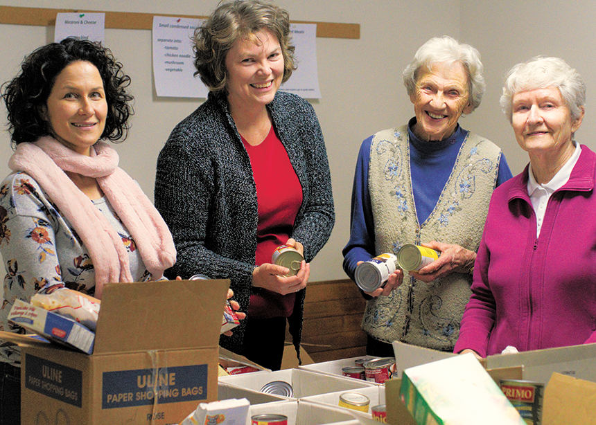 Church steps up to help local food bank