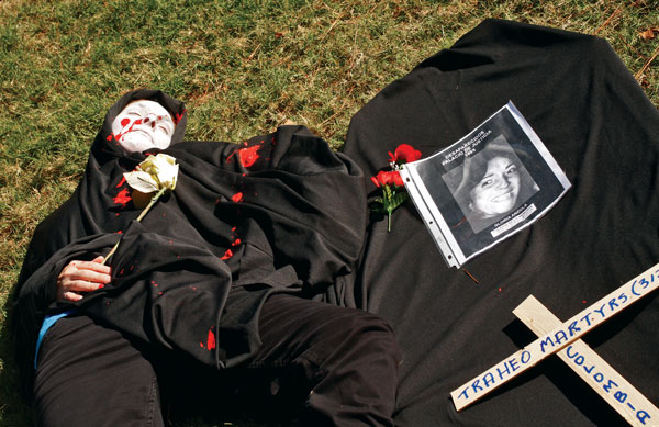 Protesting death in Georgia