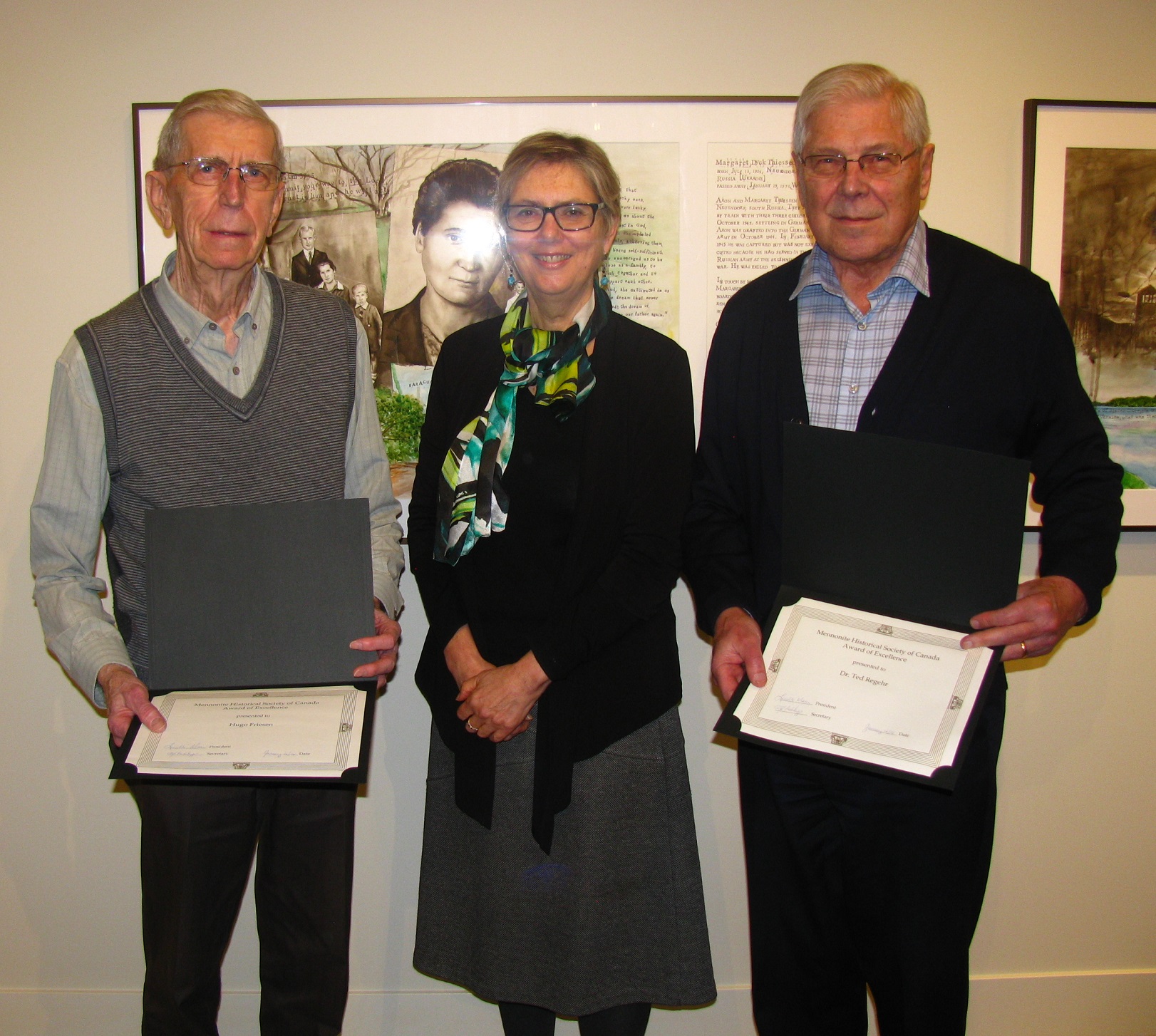 Hugo Friesen and Ted Regehr receive MHSC Awards of Excellence