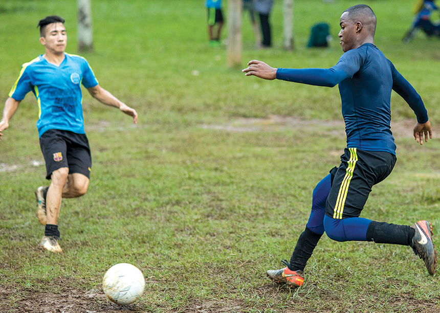 Strengthening faith and soccer skills