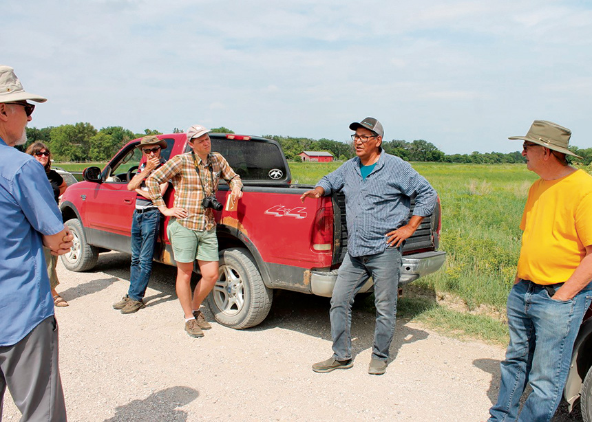 Ojibwe tour of Mennonite reserve