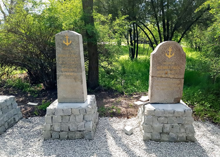 Memorial created from unearthed Mennonite gravestones in Ukraine