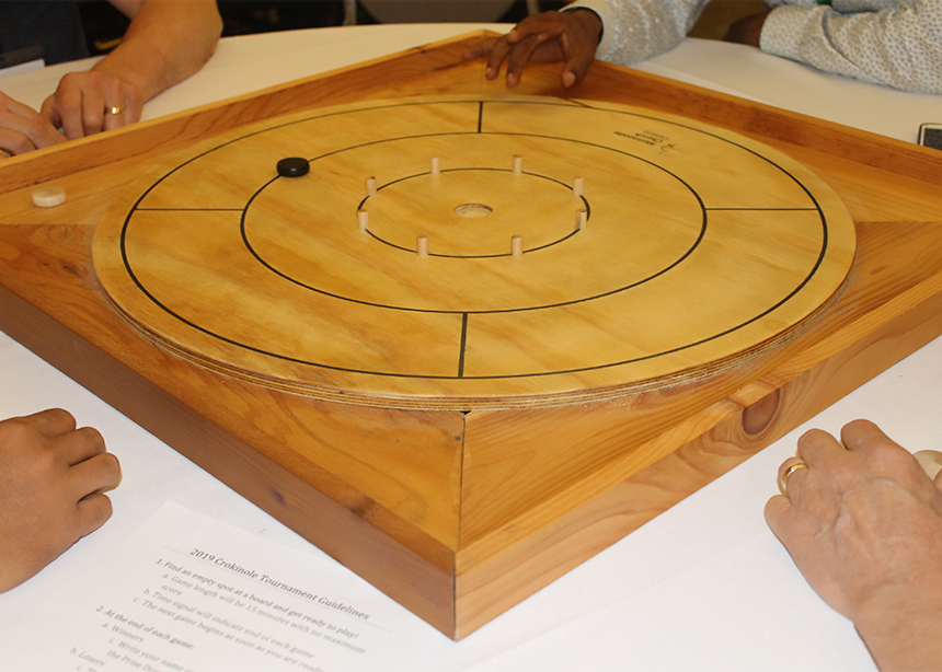 Crokinole boards sold for China mission