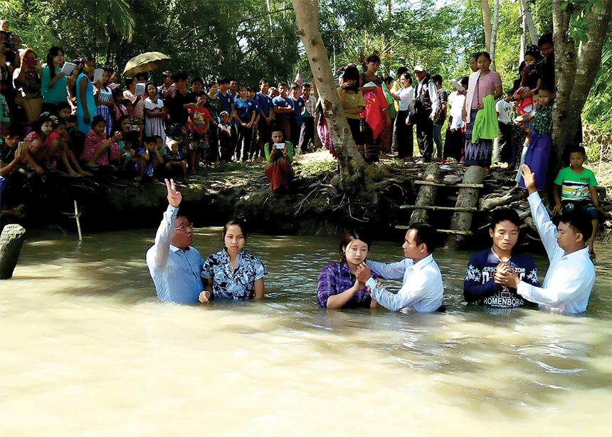 Myanmar church growing, though half its members displaced