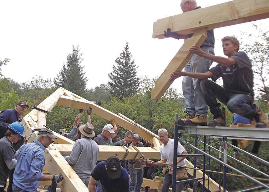 MDS volunteers build second cabin at Shekinah