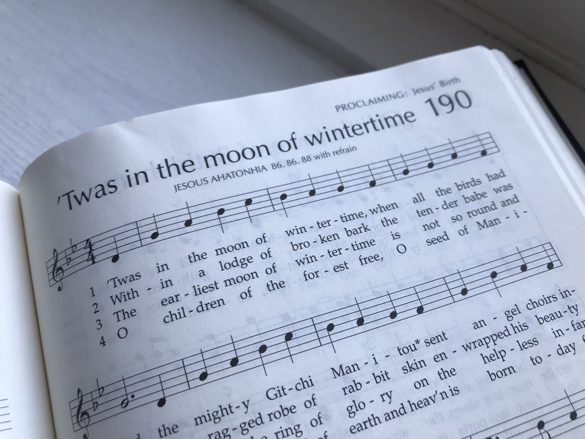 “’Twas in the moon of wintertime” not included in new Mennonite hymnal