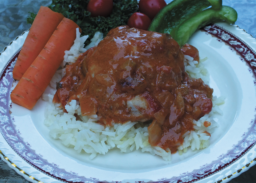 Chicken with Peanut Sauce