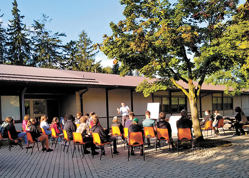 Students relieved and excited to be back at school