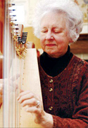 American harpist donates $8,000 to cancer research